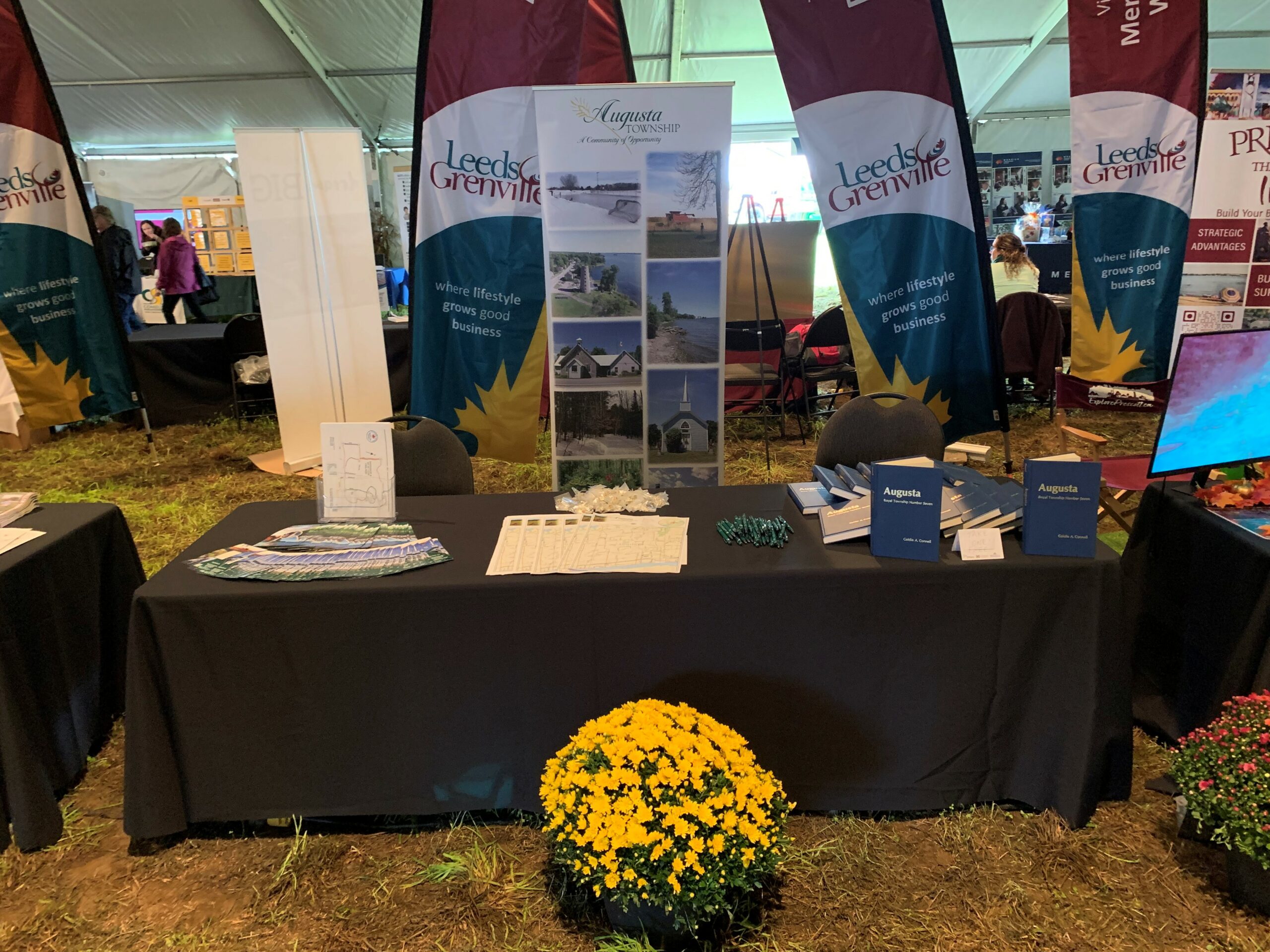 booth at the international plowing match
