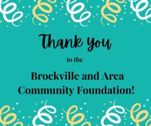 Thank you to the Brockville and Area Community Foundation!