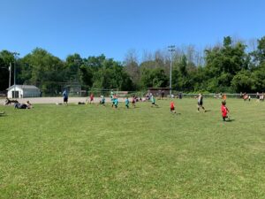 kids playing soccer in Maitland