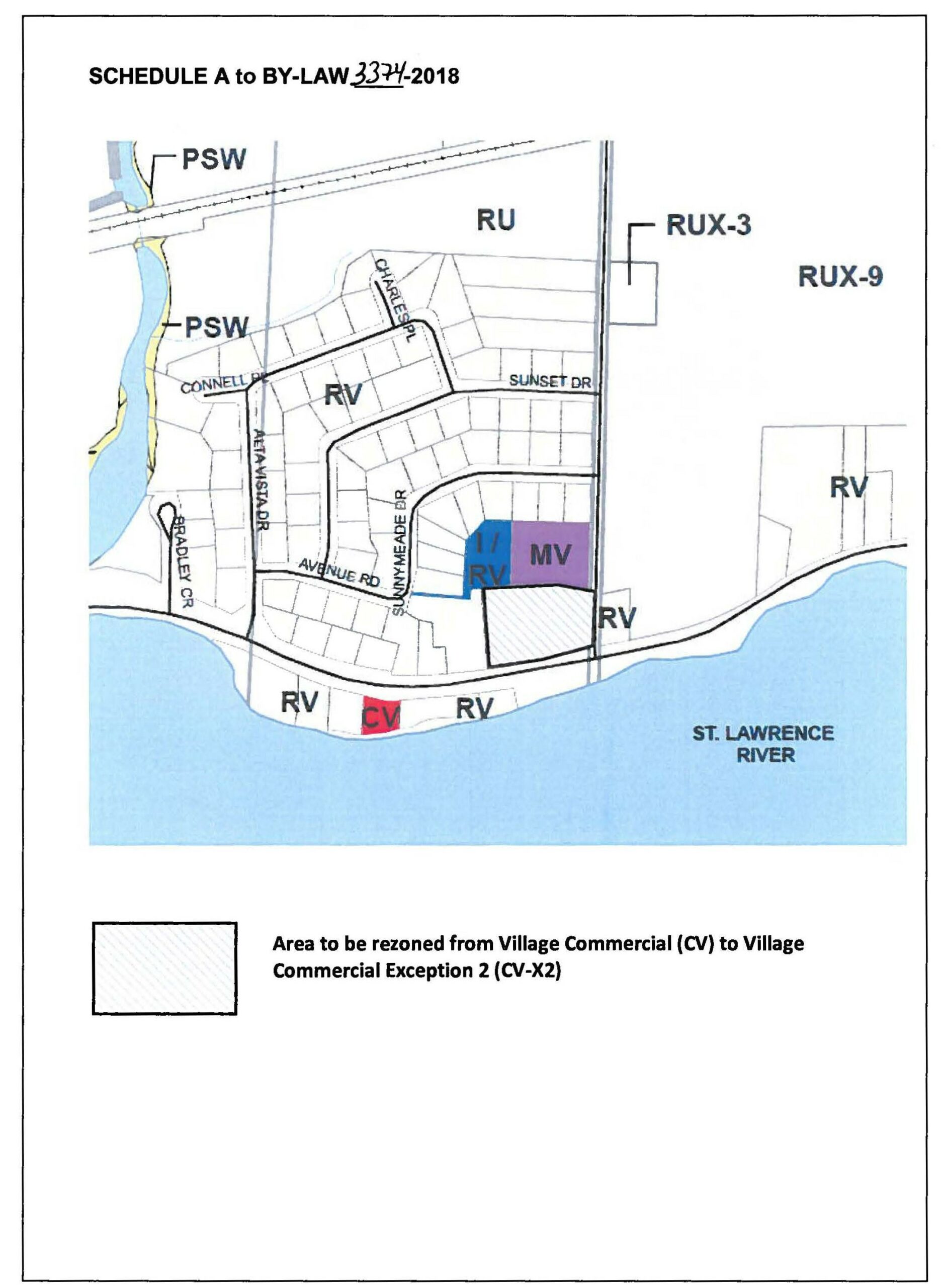 Map showing the property in question