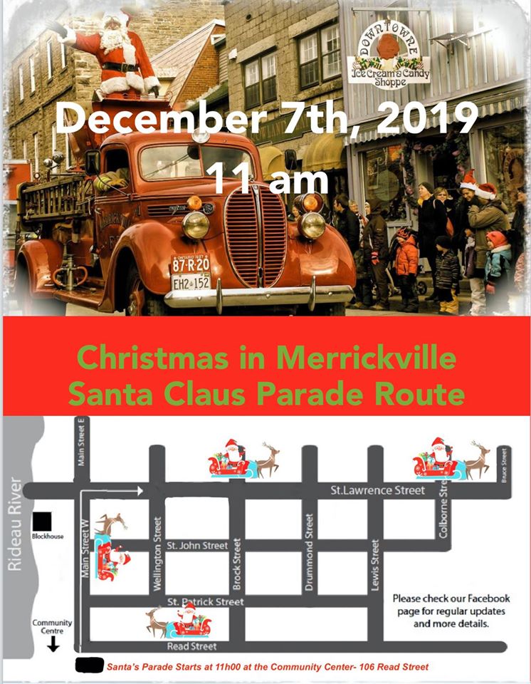 Merrickville Christmas Parade @ Merrickville (see map)