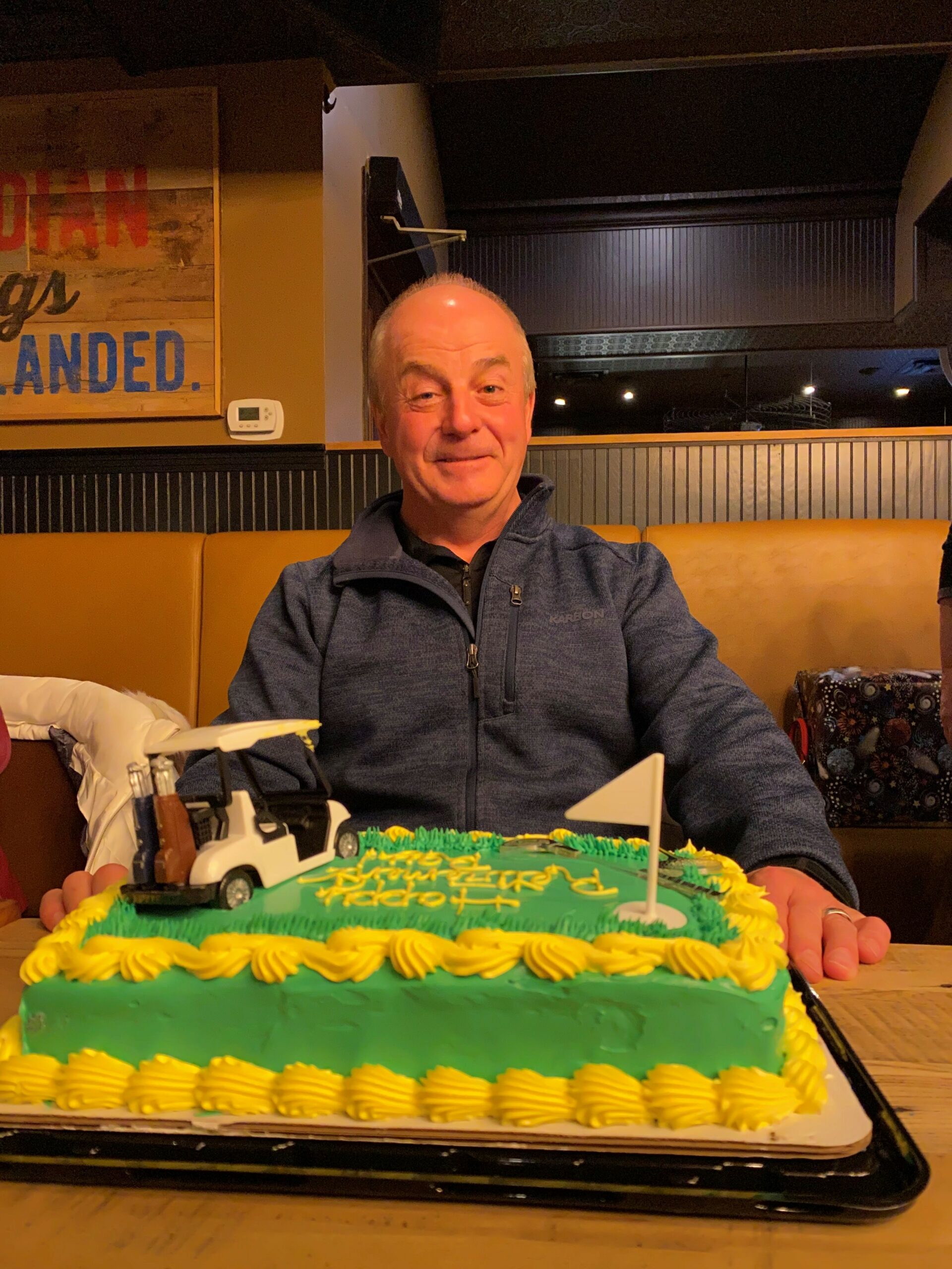 Ray with his retirement cake