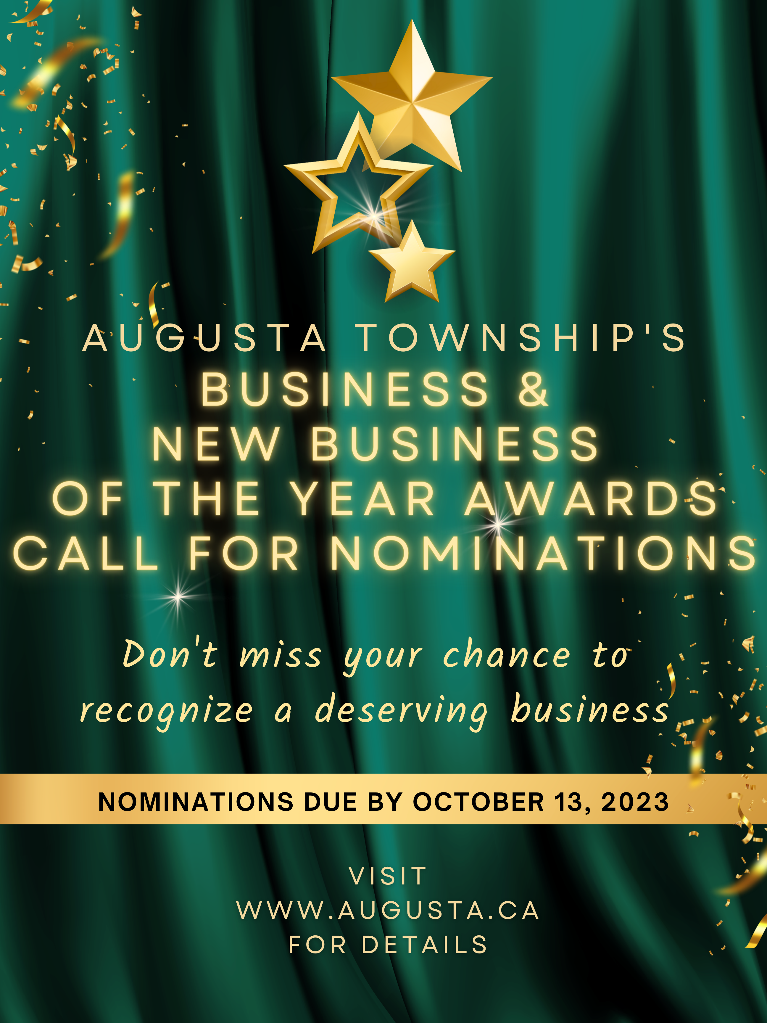 Business/New Business of the Year Nominations Start