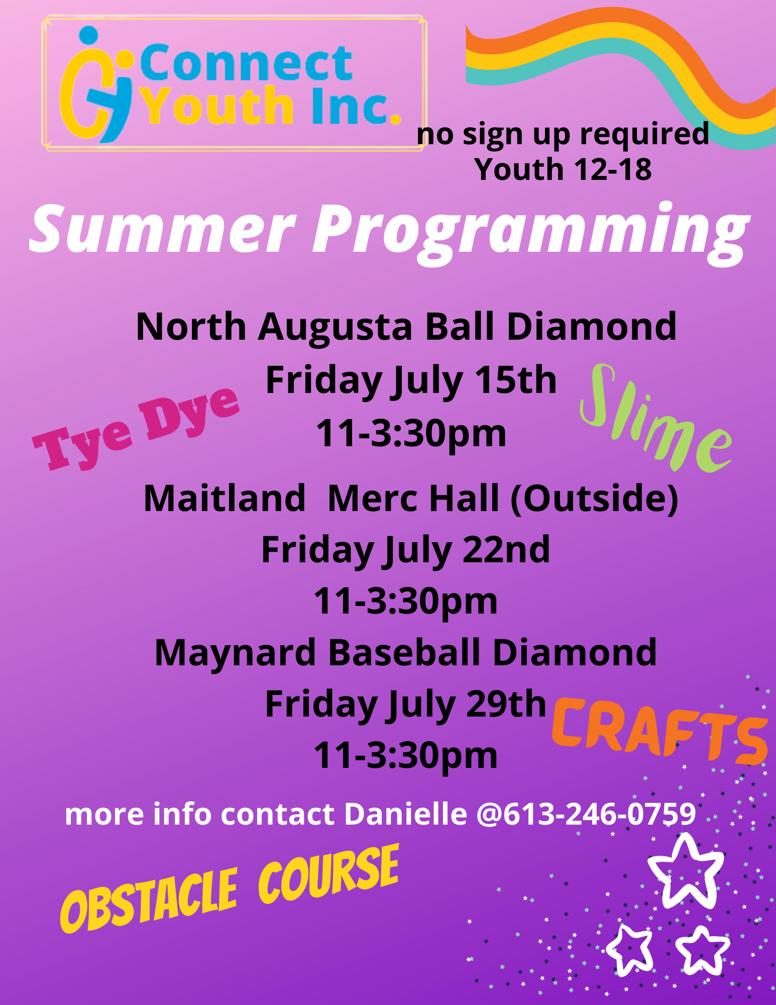connect youth summer program flyer