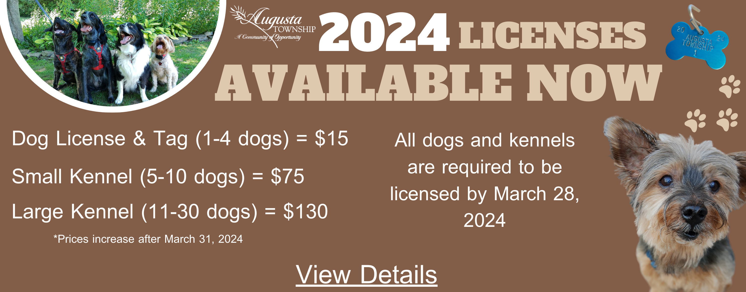 2024 dog and kennel licenses now available