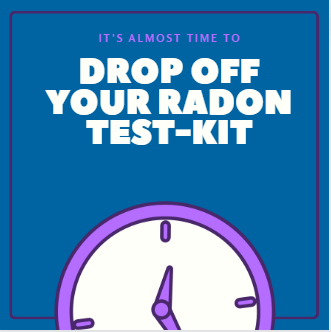 drop off your radon test kit