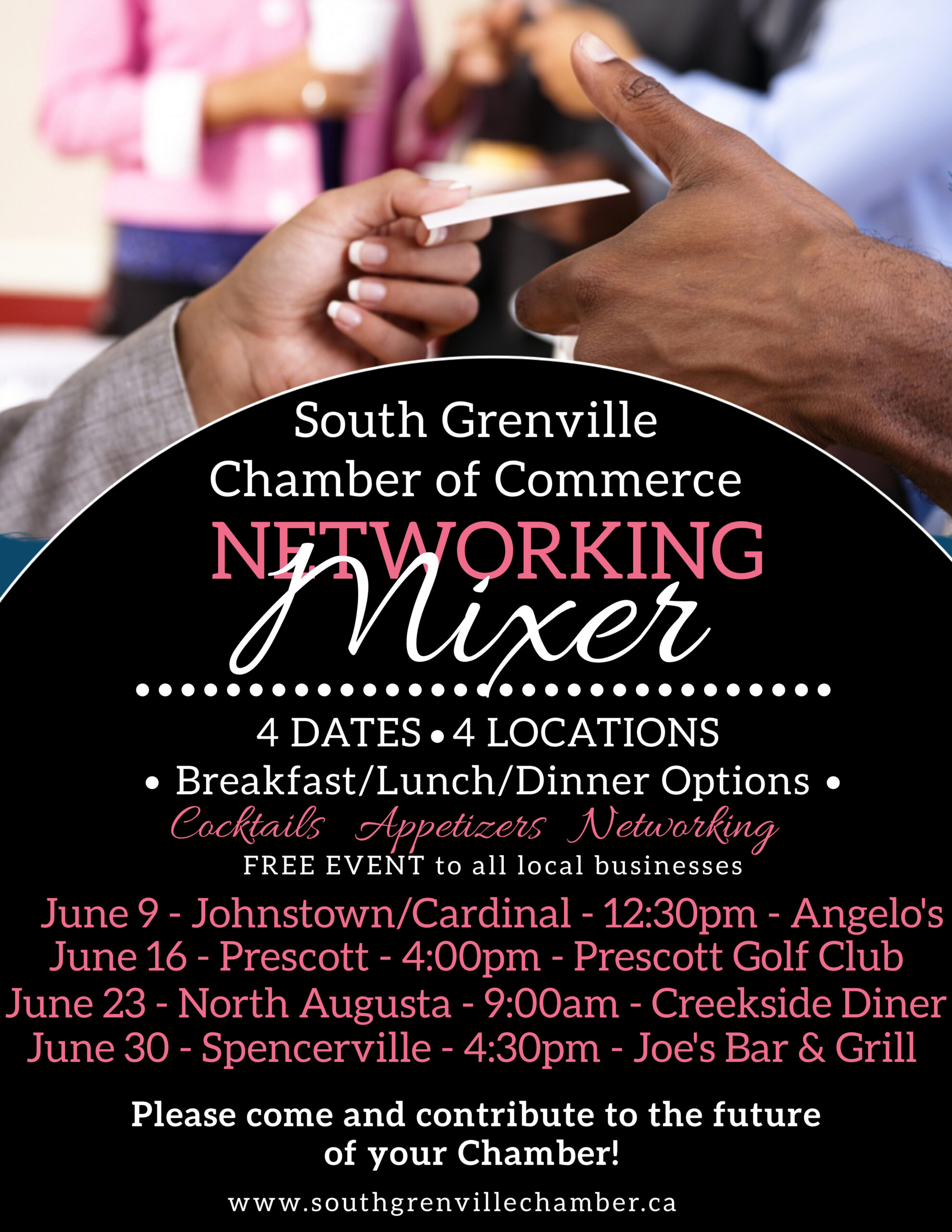 poster for the networking mixer