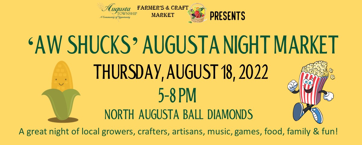 augusta night market, thursday, August 18, 2022, 5-8 pm
