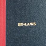 cover of a by-law book