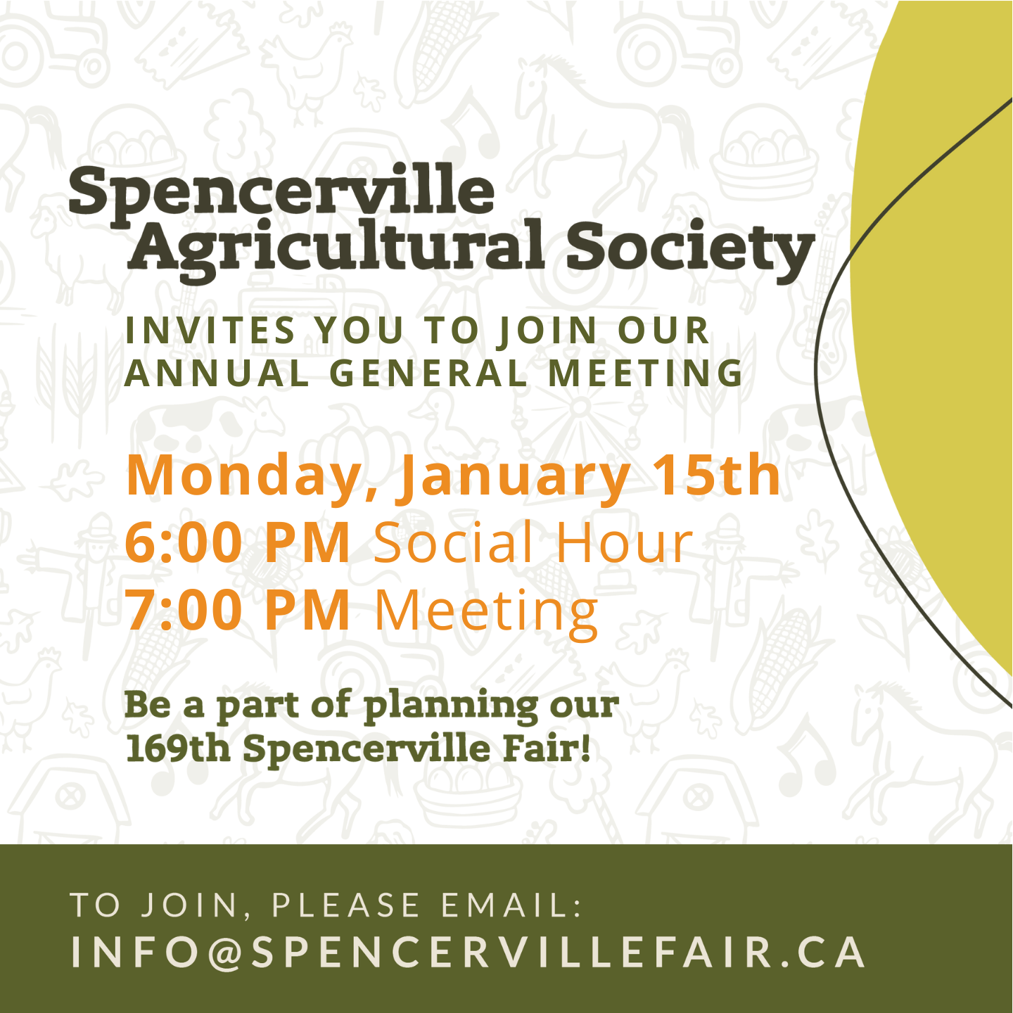 Spencerville Fair Committee Annual General Meeting @ Drummond Building | Spencerville | Ontario | Canada