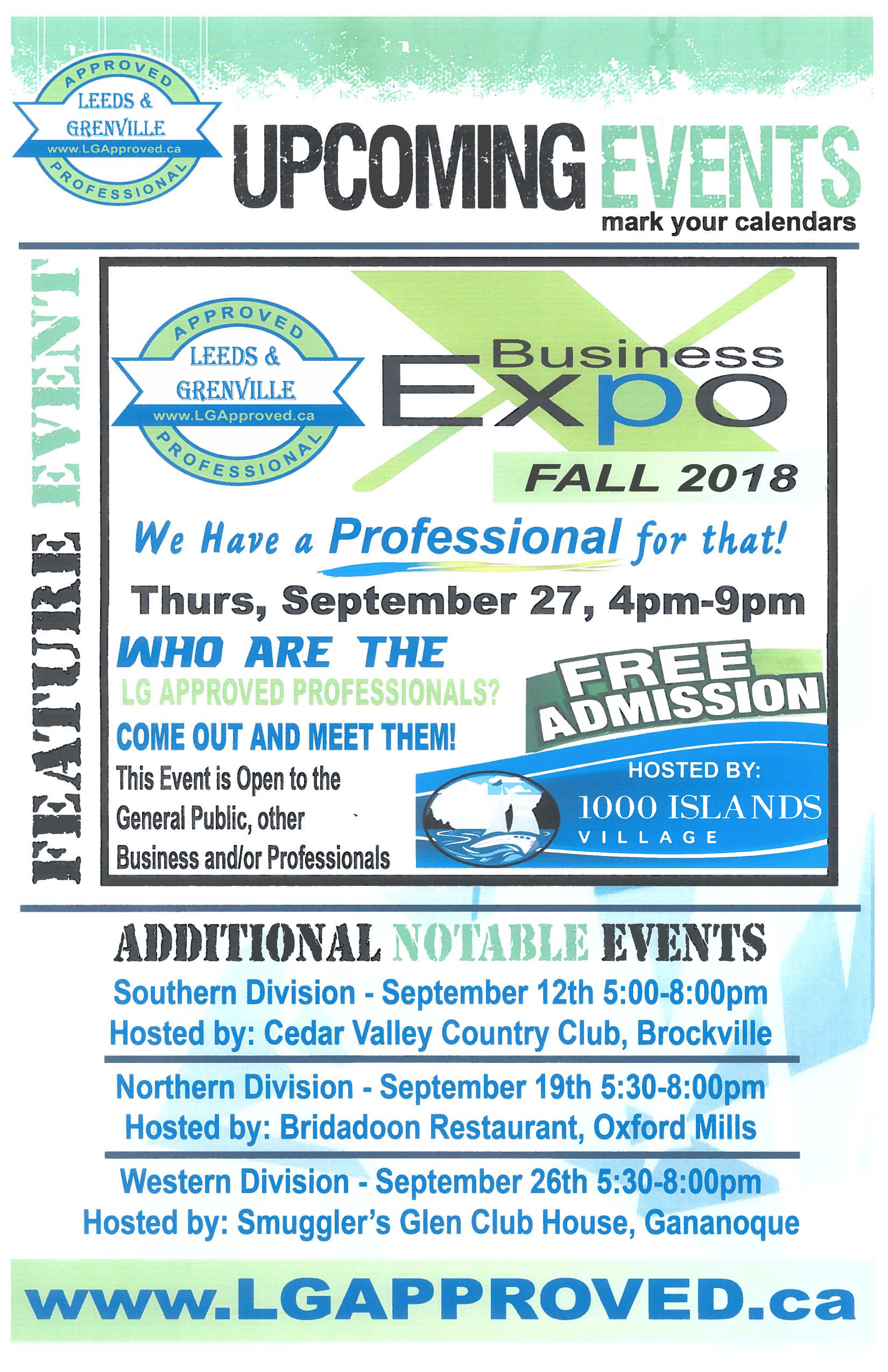 LG Approved Business Expo @ 1000 Islands Village | Brockville | Ontario | Canada
