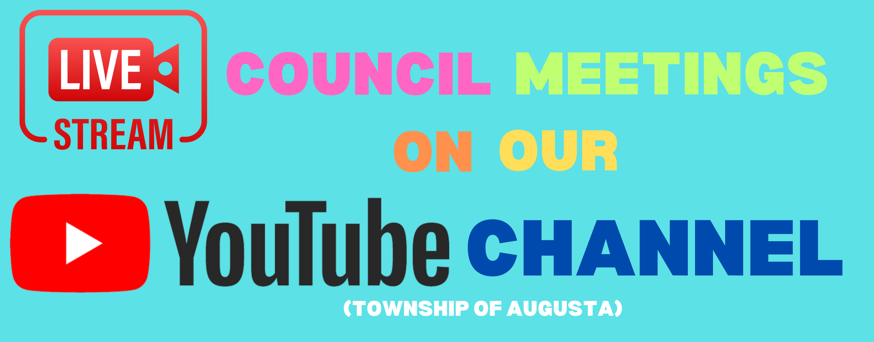 live stream council meetings on our youtube channel