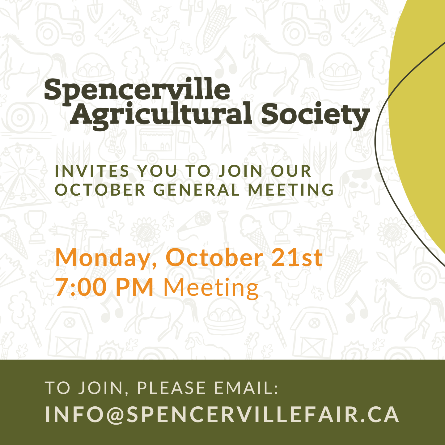 spencerville fair meeting poster