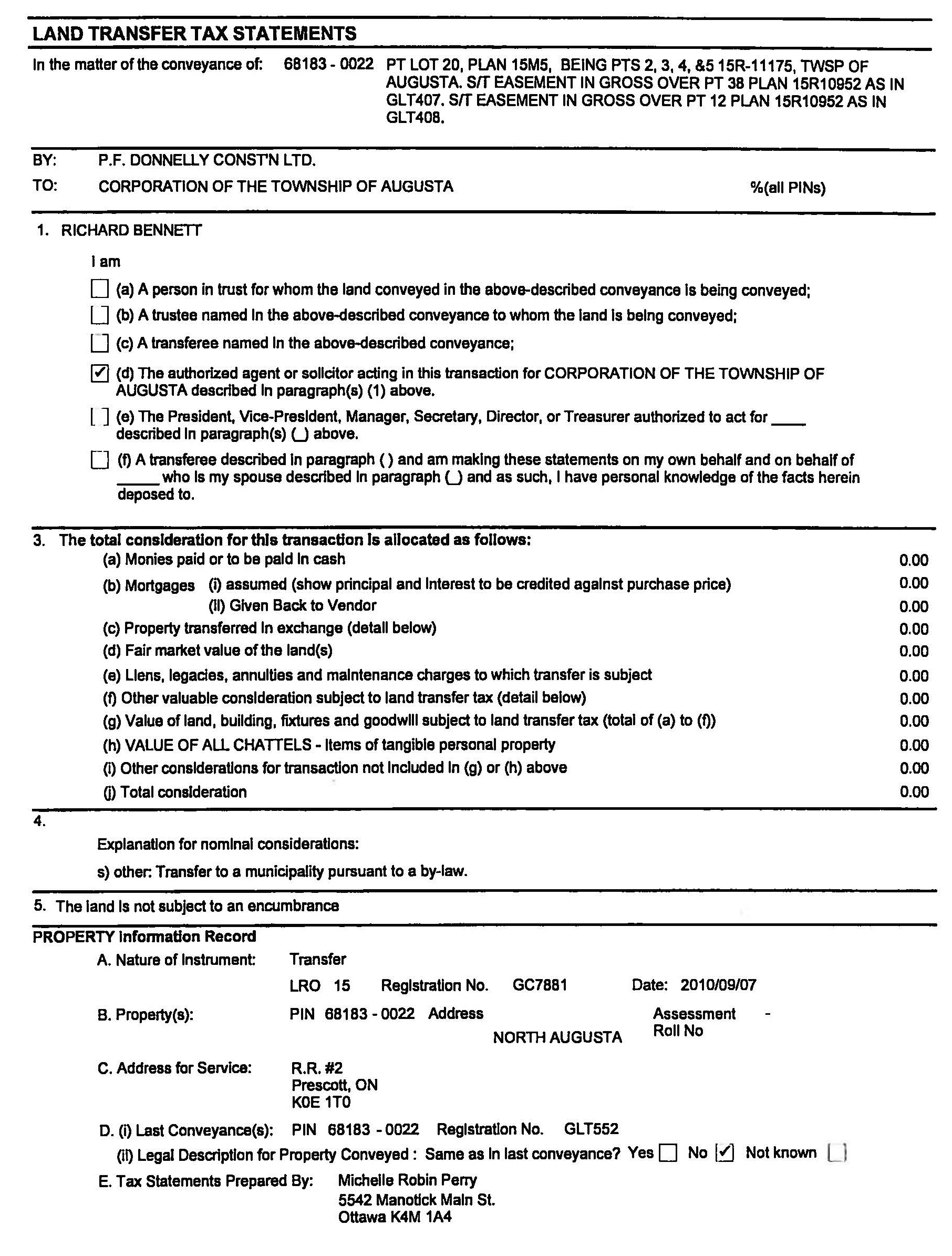 land transfer documents page 04