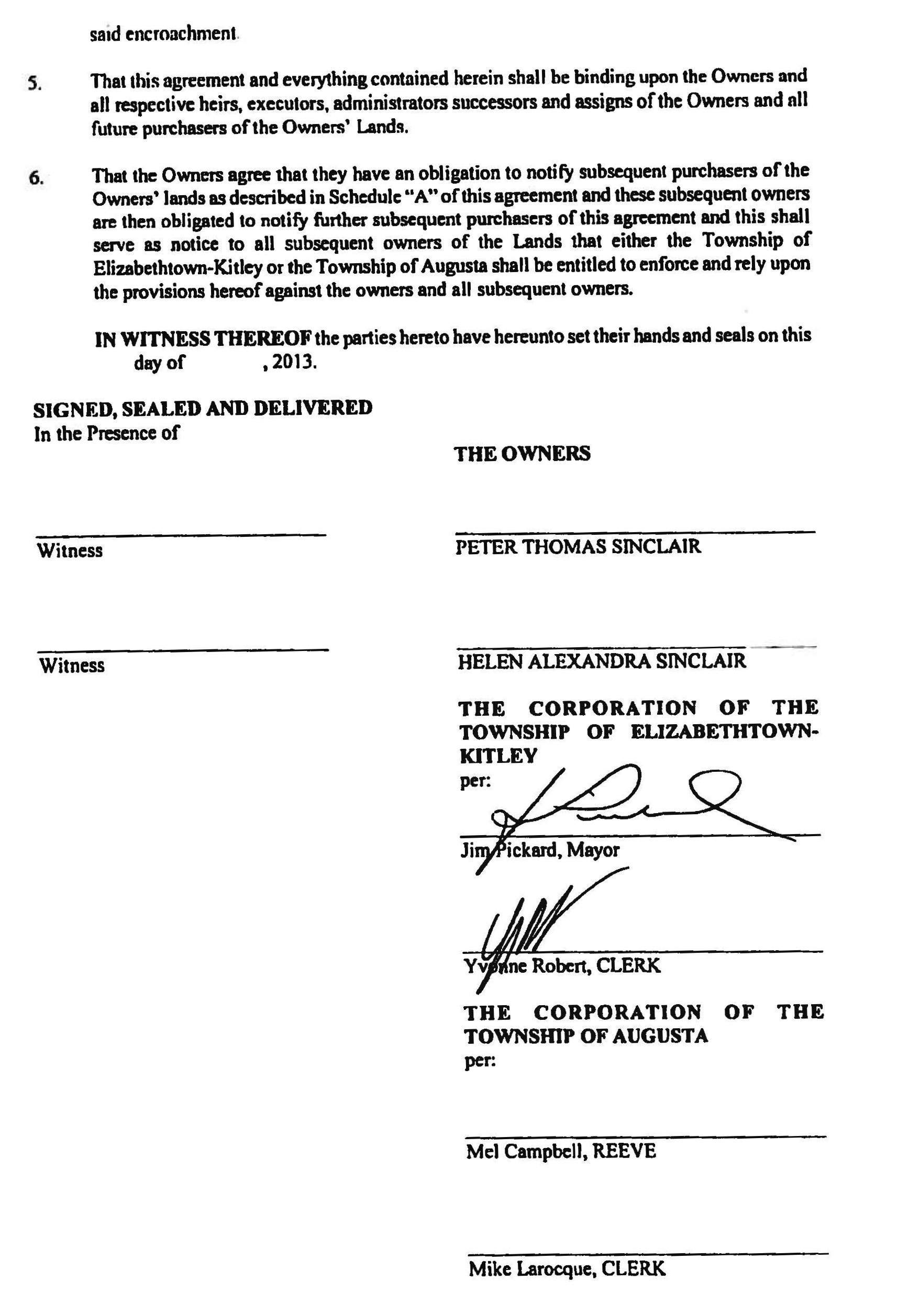 encroachment agreement page 03