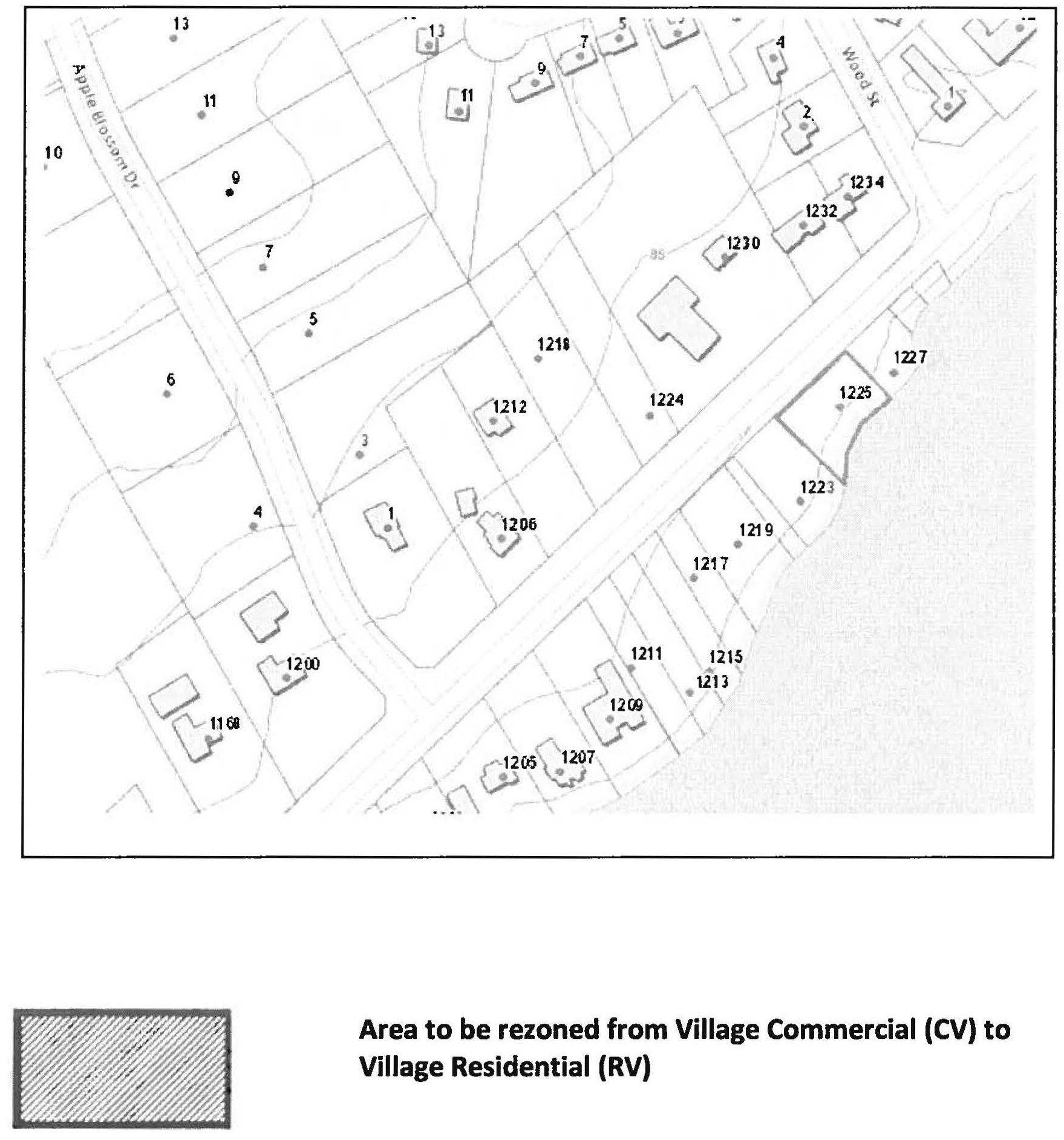 map of the property discussed