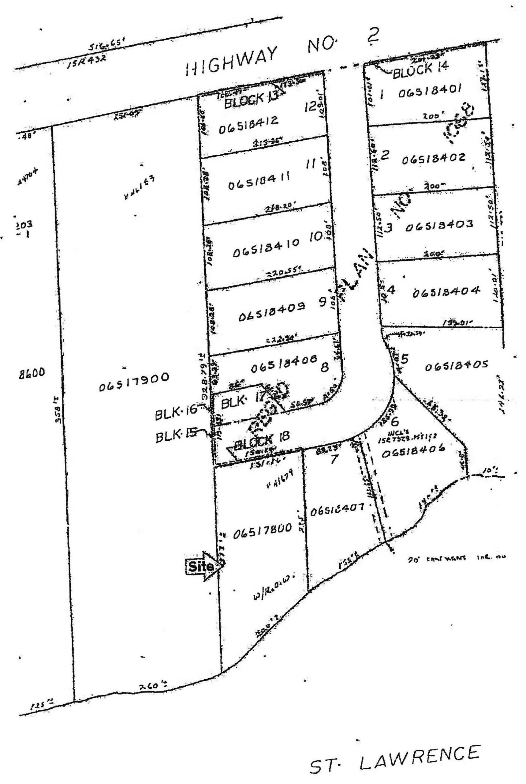 map showing the property discussed