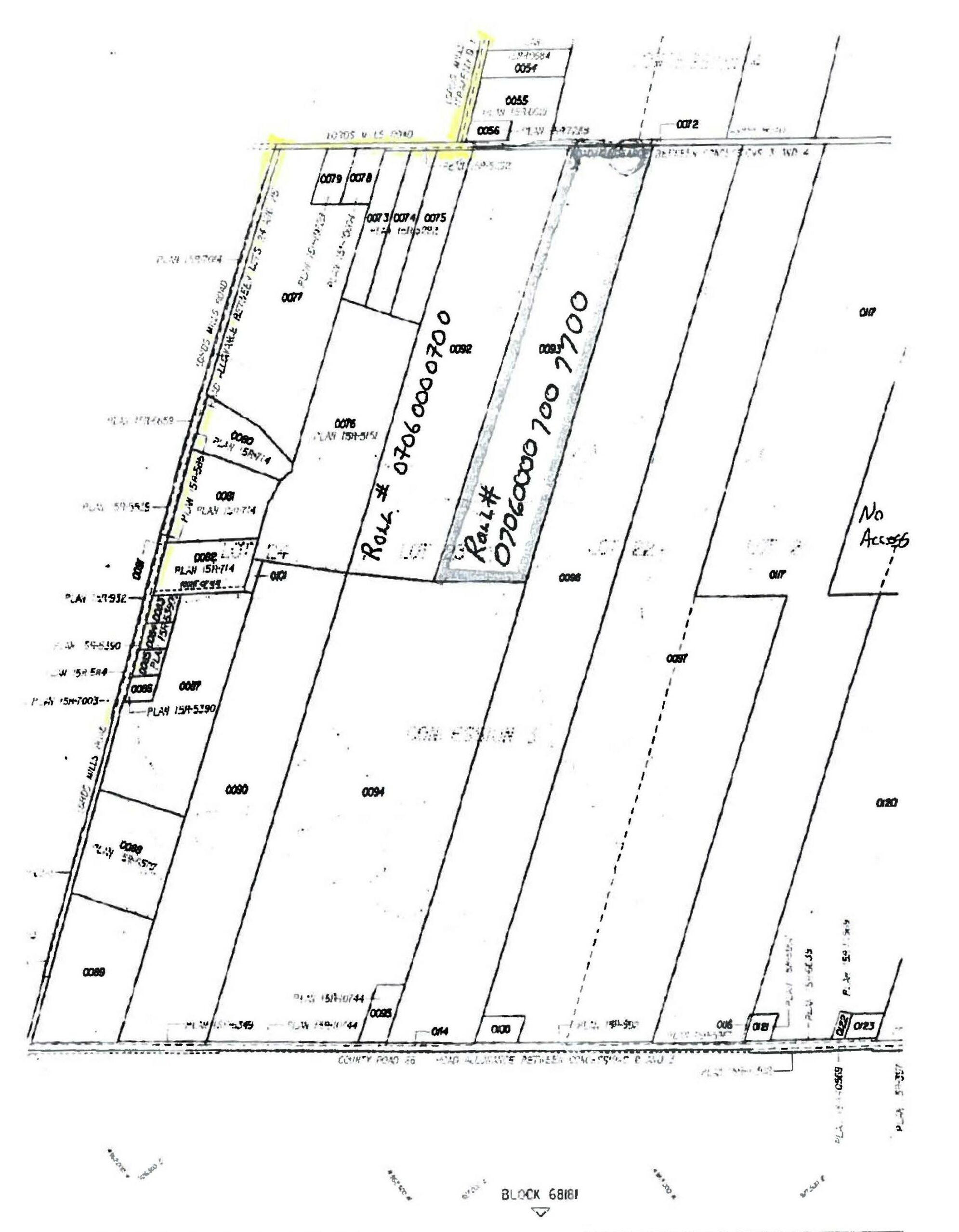 map showing the property and roadway