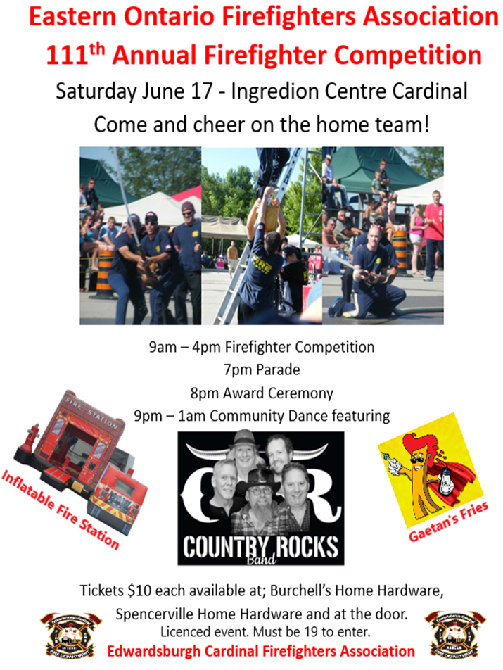 EOFA Firefighter Competition @ Ingredion Centre, Cardinal | Cardinal | Ontario | Canada