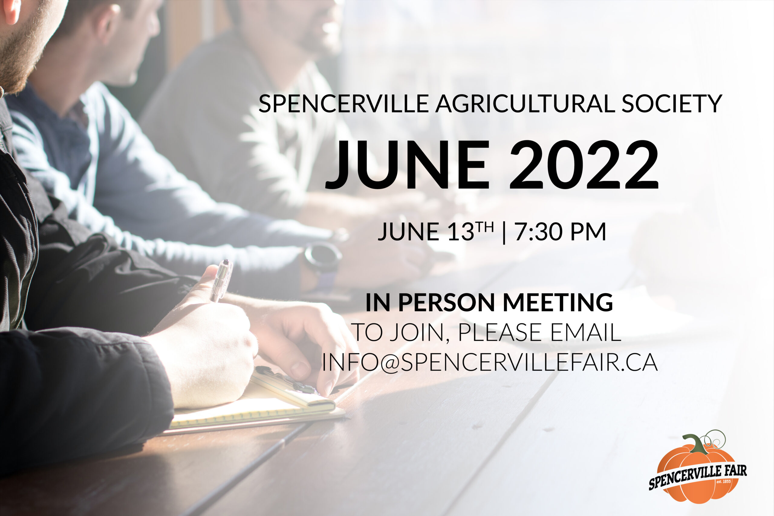 spencerville agricultural society june meeting logo