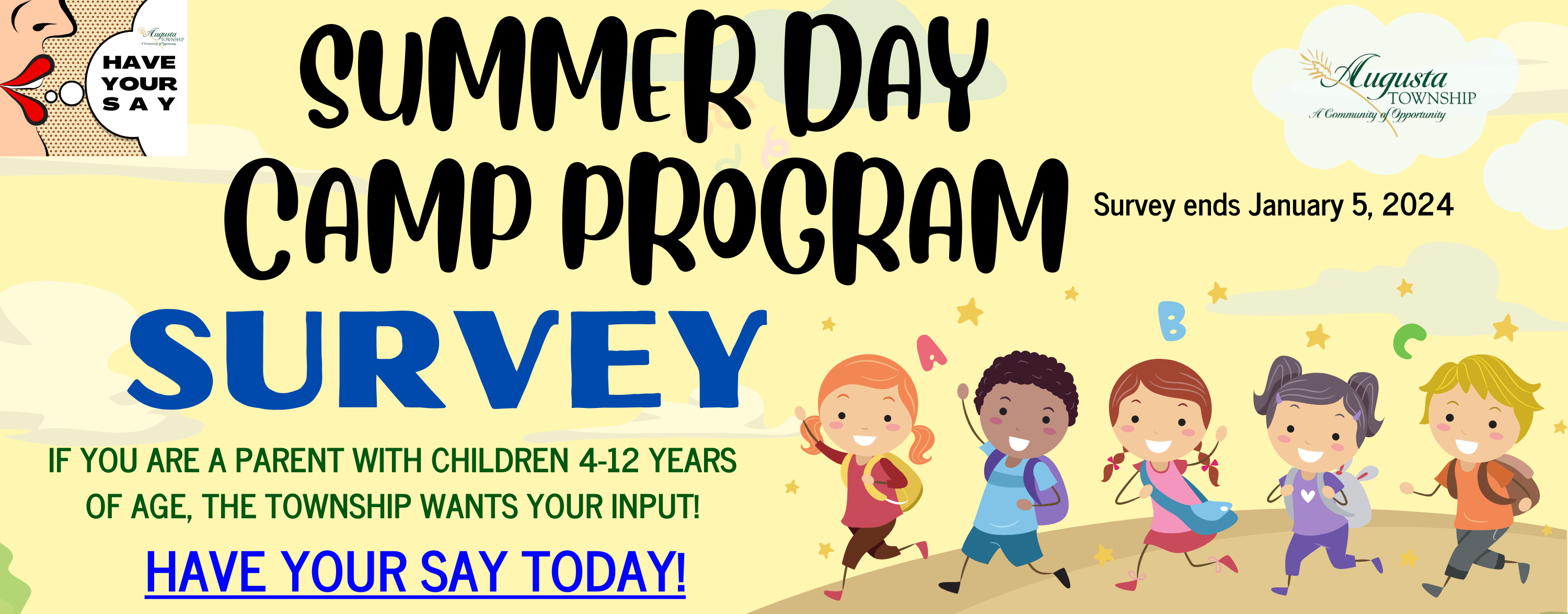 summer day camp survey poster