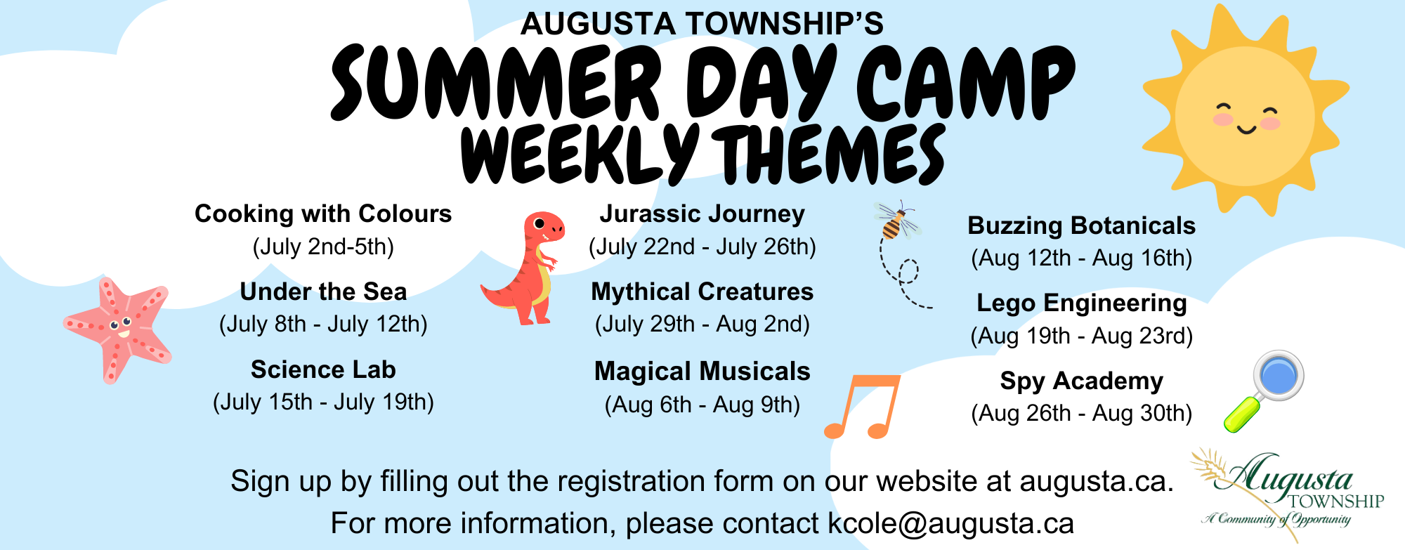 summer day camp weekly themes