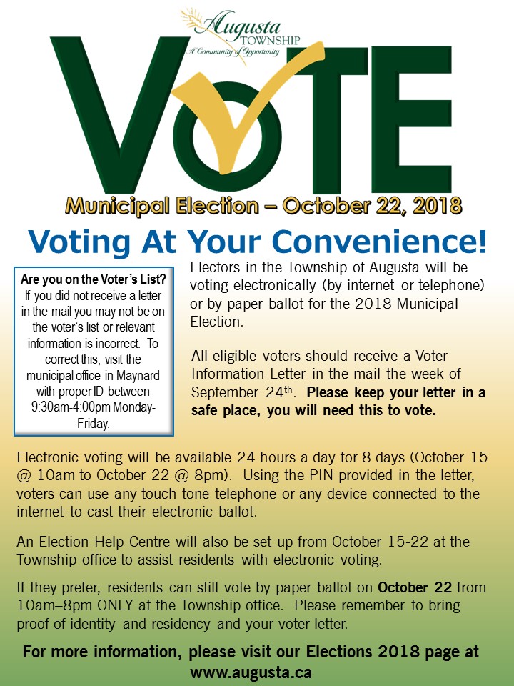 Electronic Voting Polls Open