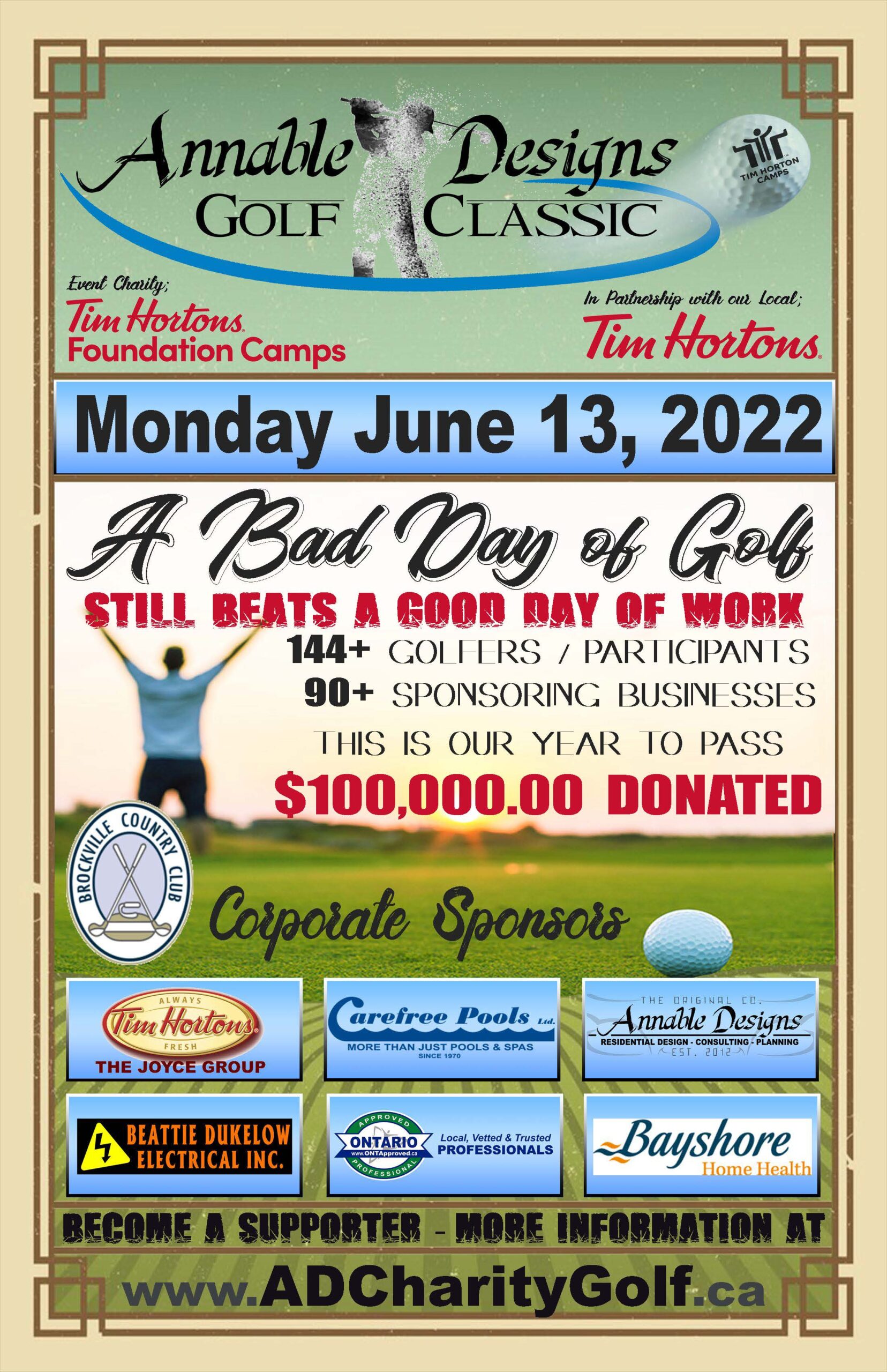 annable designs golf classic poster