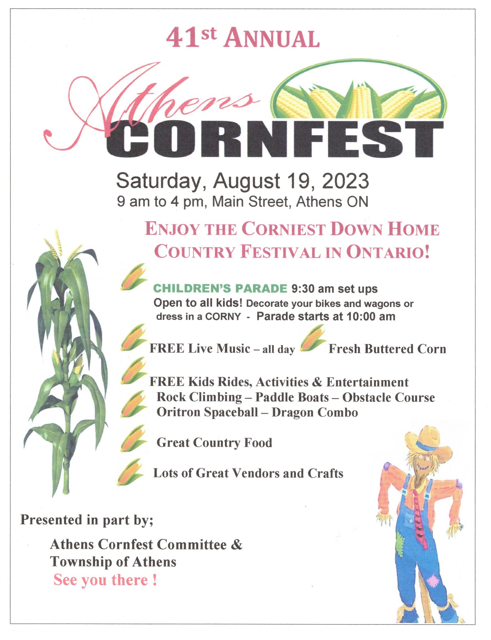 athens cornfest poster