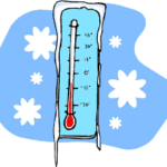 frozen thermometer