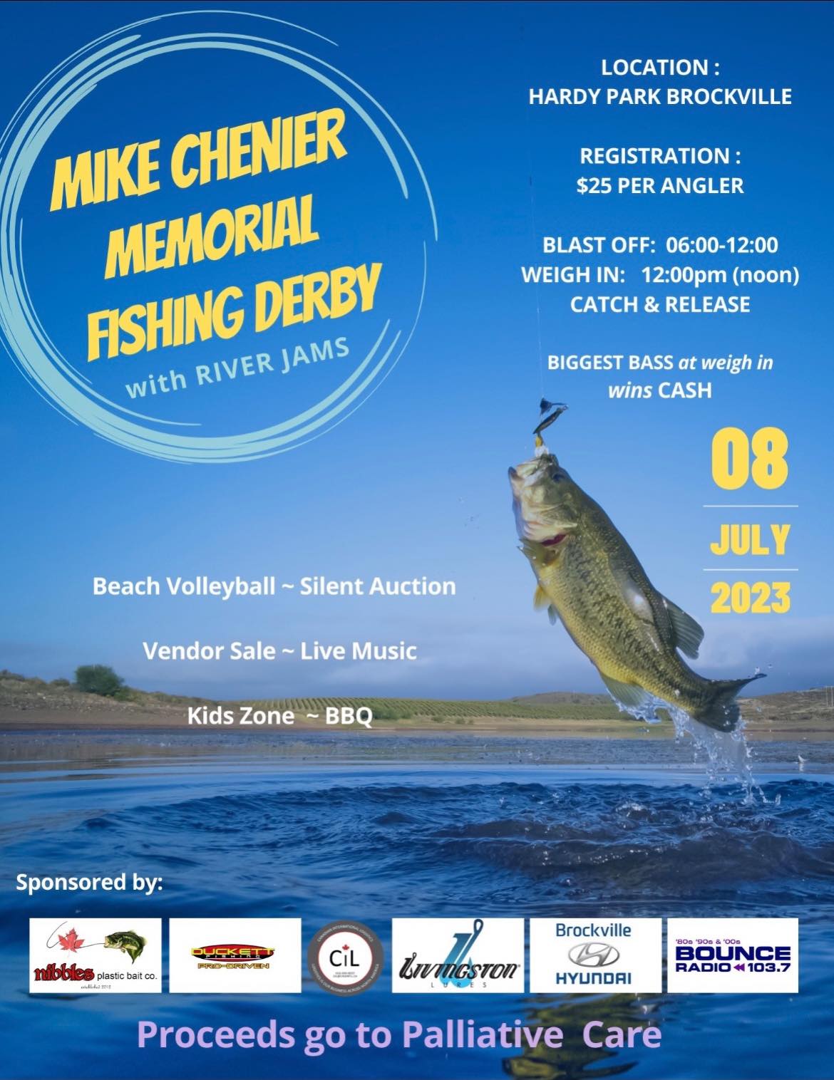 mike chenier memorial fishing derby poster