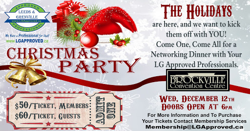 LG Approved Christmas Party @ Brockville Convention Centre | Brockville | Ontario | Canada