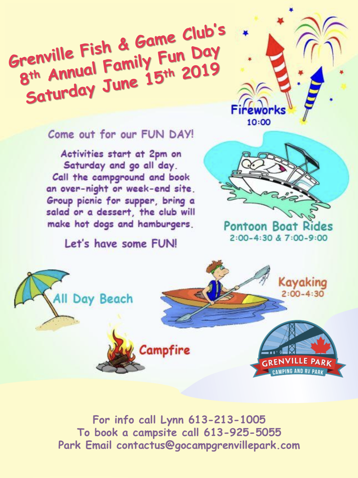 Grenville Fish & Game Club's 8th Annual Family Fun Day @ Grenville Park Camping & RV Park | Johnstown | Ontario | Canada