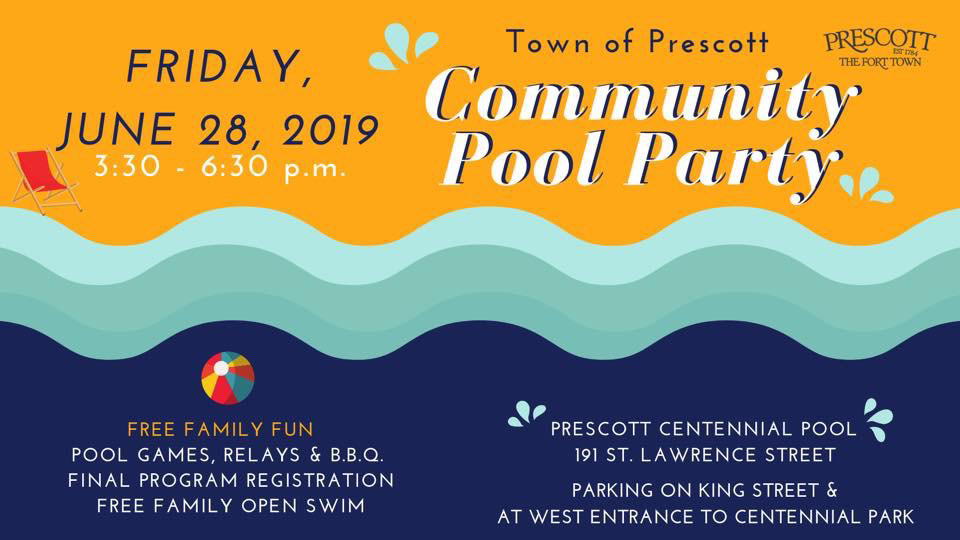 Community Pool Party @ Prescott Centennial Pool | Prescott | Ontario | Canada