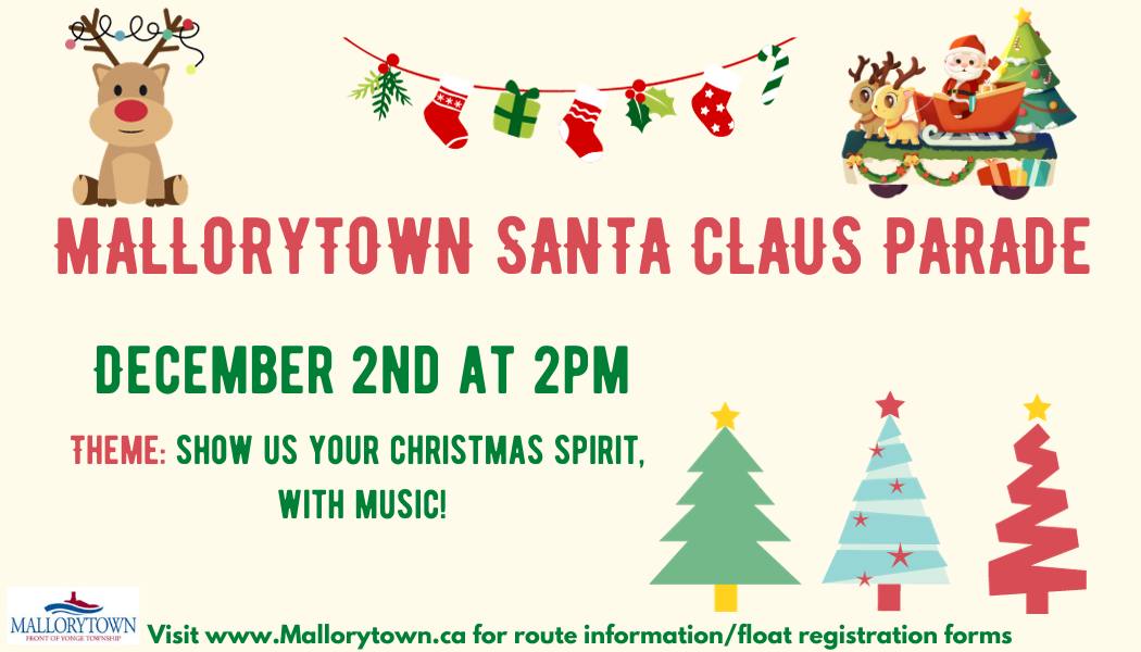 mallorytown santa claus parade poster