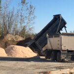 dump truck with sand