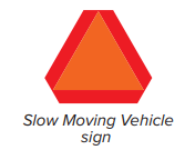 slow moving vehicle sign