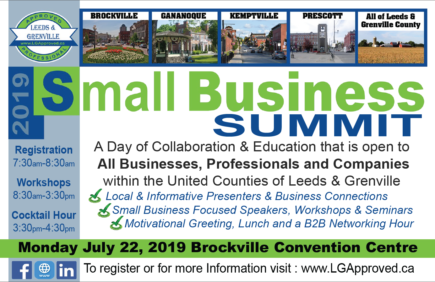 LG Approved Small Business Summit @ Brockville Convention Centre | Brockville | Ontario | Canada