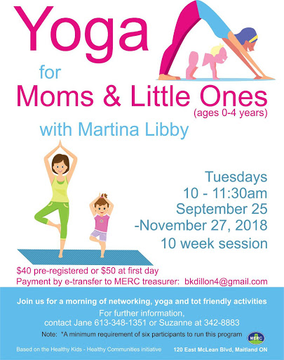 Yoga for Moms & Little Ones Starts @ MERC Hall | Brockville | Ontario | Canada